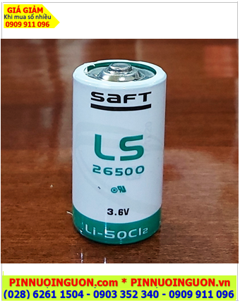 Pin LS26500 _Pin Saft LS26500; Pin nuôi nguồn Saft LS26500 lithium 3.6v C 7700mAh _Xuất xứ Pháp